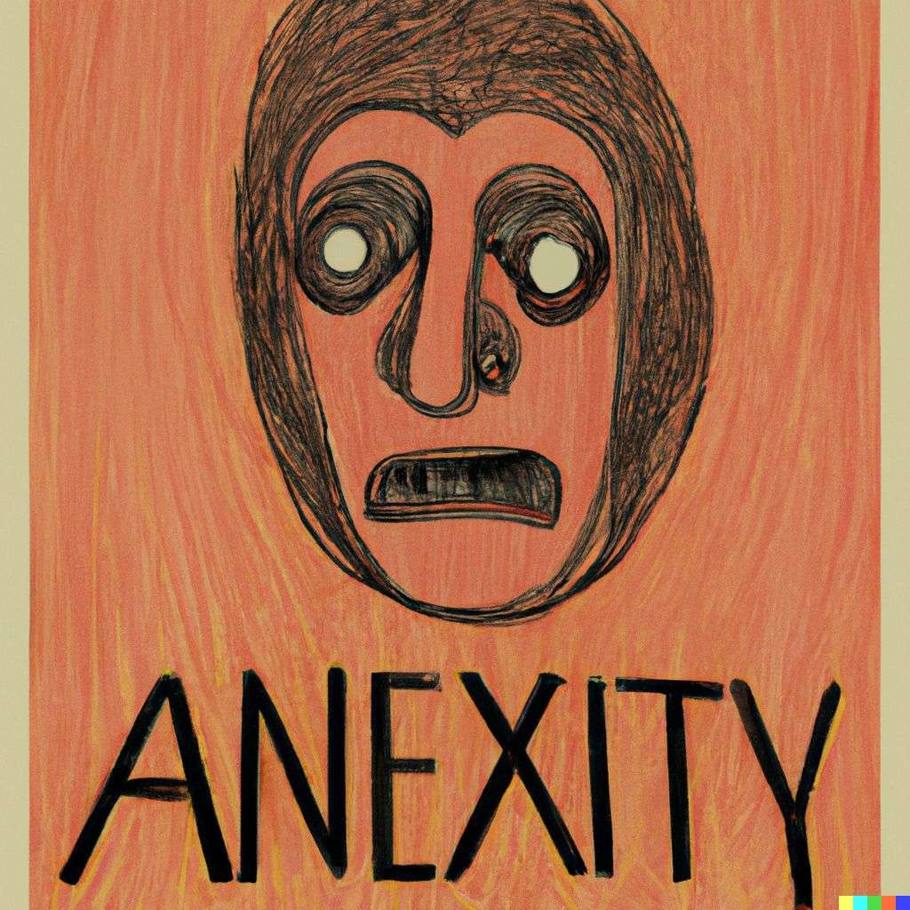 a representation of anxiety, painting by Andy Warhol
